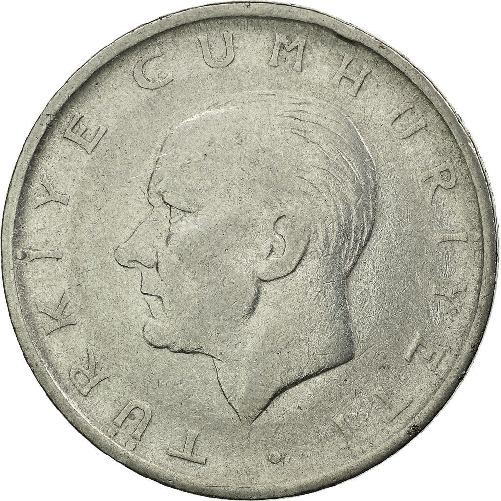 Moneda, Turquía, Lira, 1959, BC+, Acero inoxidable, KM:889a.1