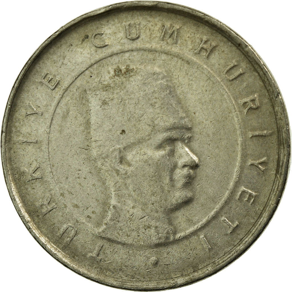 Münze, Türkei, 10 New Kurus, 2005, Istanbul, S+, Copper-Nickel-Zinc, KM:1166