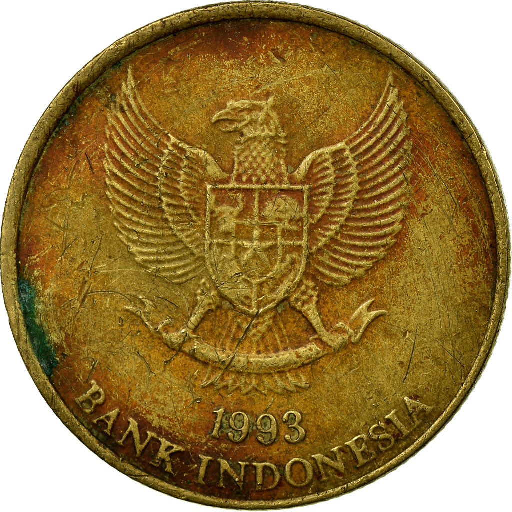 Munten, Indonesië, 50 Rupiah, 1993, FR+, Aluminum-Bronze, KM:52