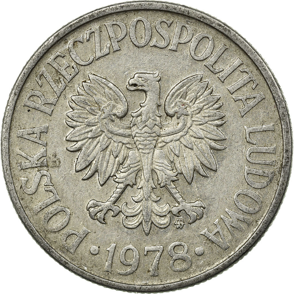Moeda, Polónia, 50 Groszy, 1978, Warsaw, VF(30-35), Alumínio, KM:48.1