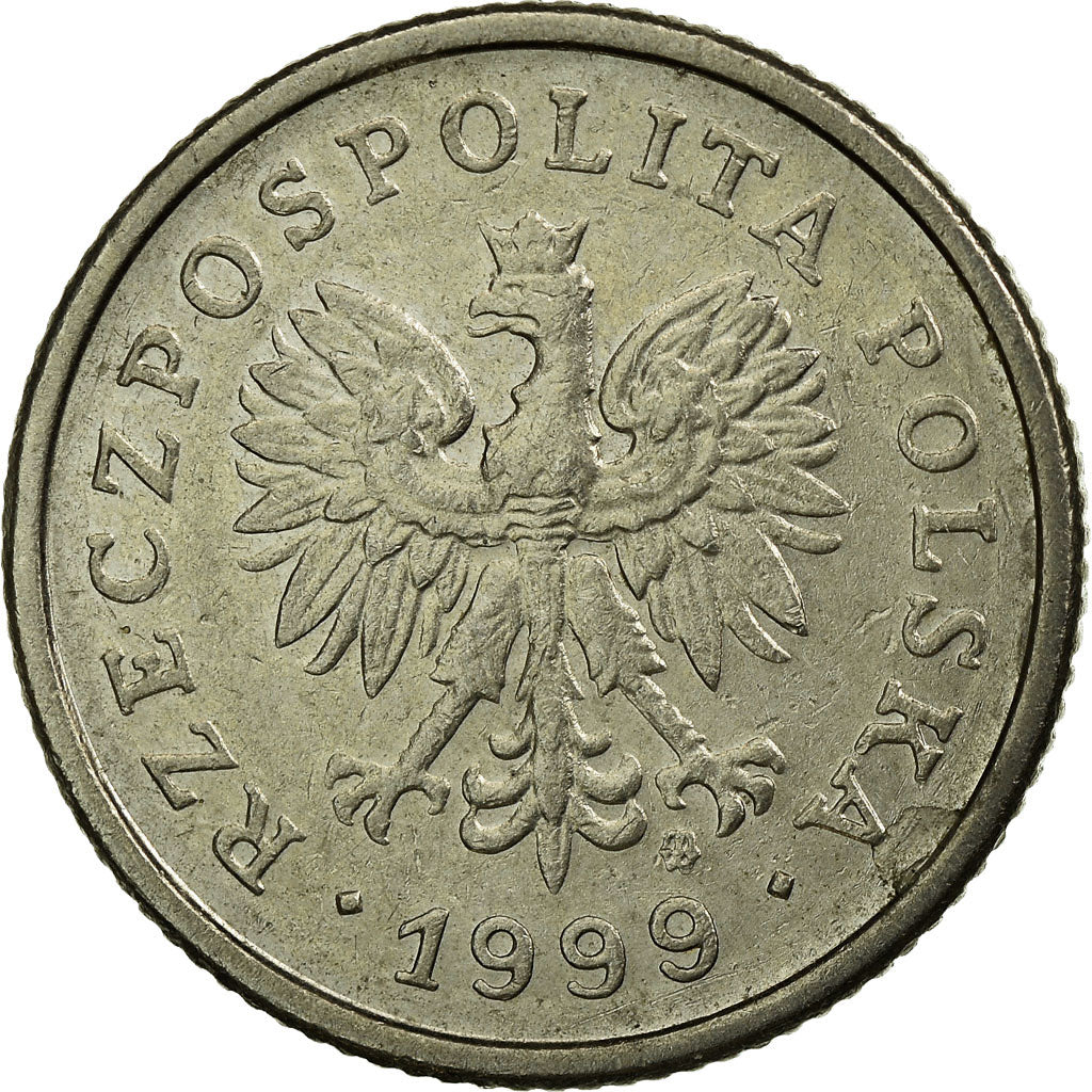 Moneta, Polonia, 20 Groszy, 1999, Warsaw, BB, Rame-nichel, KM:280