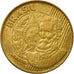 Moneda, Brasil, 25 Centavos, 2013, MBC, Bronce chapado en acero, KM:650