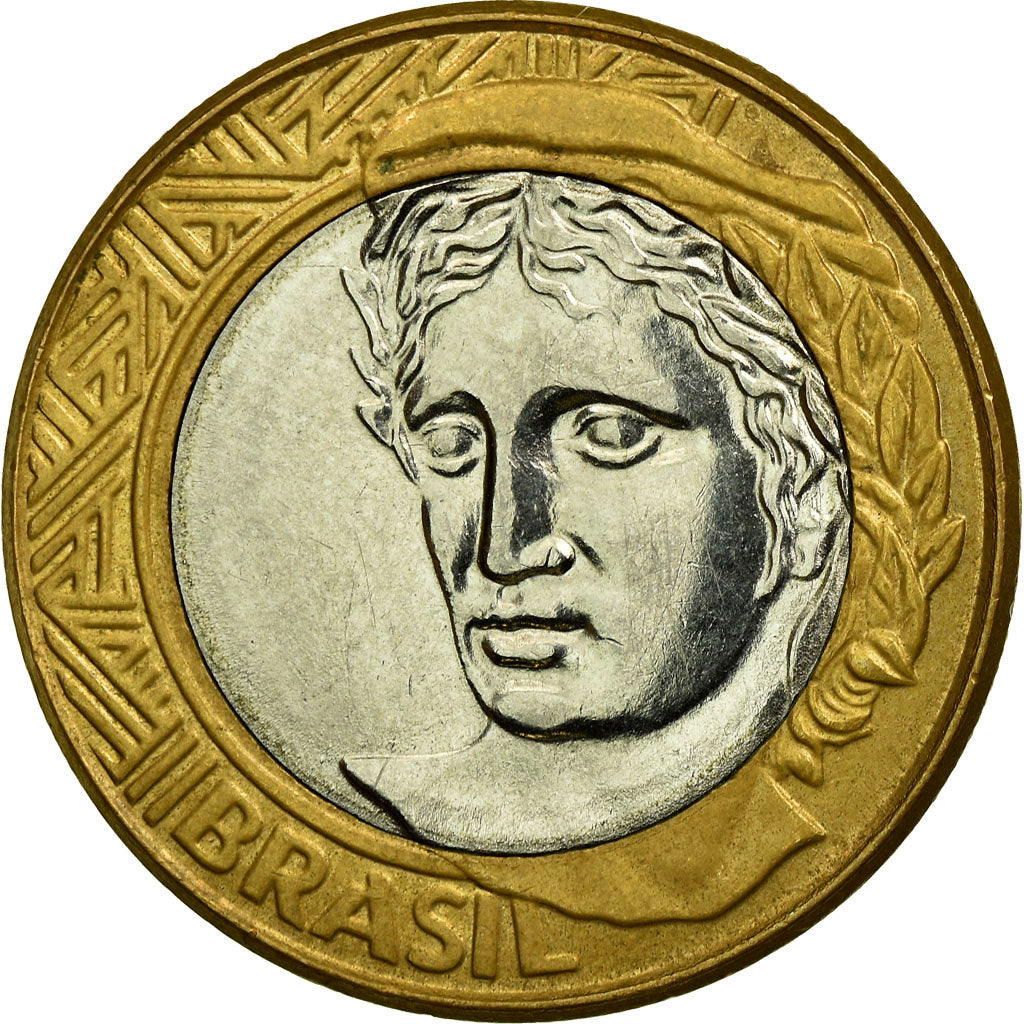 Moneda, Brasil, Real, 2008, Rio de Janeiro, EBC, Bimetálico, KM:652a
