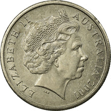 Coin, Australia, Elizabeth II, 5 Cents, 2001, EF(40-45), Copper-nickel, KM:401