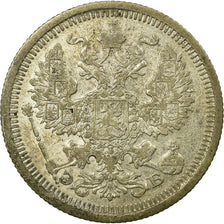 Coin, Russia, Nicholas II, 20 Kopeks, 1908, Saint-Petersburg, EF(40-45), Silver