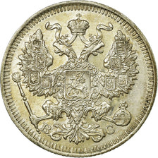 Coin, Russia, Nicholas II, 20 Kopeks, 1913, Saint-Petersburg, AU(55-58), Silver