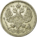 Coin, Russia, Nicholas II, 20 Kopeks, 1915, EF(40-45), Silver, KM:22a.2
