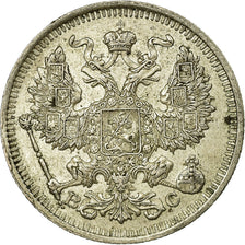 Moneta, Russia, Nicholas II, 20 Kopeks, 1914, Saint-Petersburg, BB, Argento