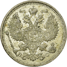 Moneta, Russia, Nicholas II, 20 Kopeks, 1914, Saint-Petersburg, BB, Argento