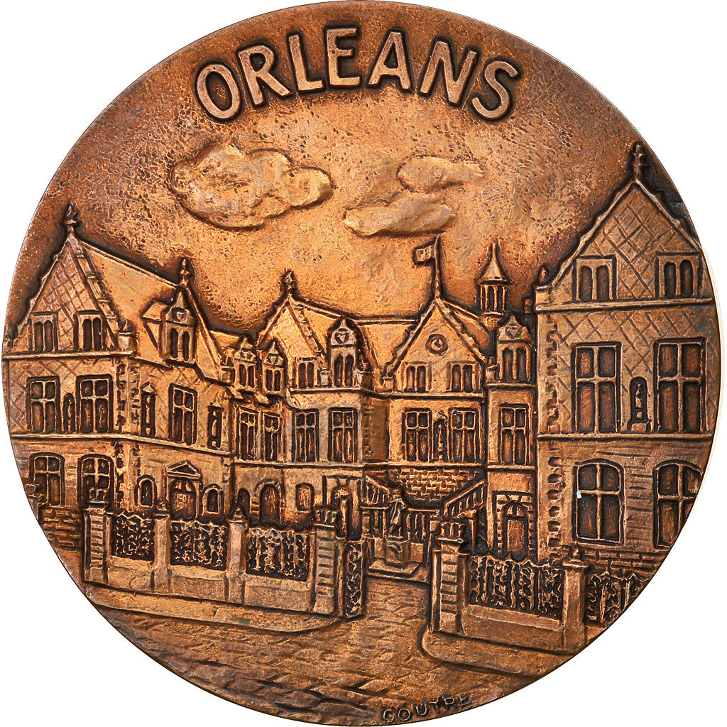 Frankrijk, Medaille, Ville d'Orléans, Geography, Coutré, ZF+, Bronze