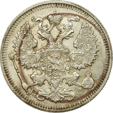 Coin, Russia, Nicholas II, 20 Kopeks, 1914, Saint-Petersburg, VF(30-35), Silver