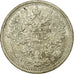 Monnaie, Russie, Nicholas II, 15 Kopeks, 1908, Saint-Petersburg, TB+, Argent