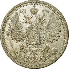 Coin, Russia, Nicholas II, 15 Kopeks, 1908, Saint-Petersburg, EF(40-45), Silver