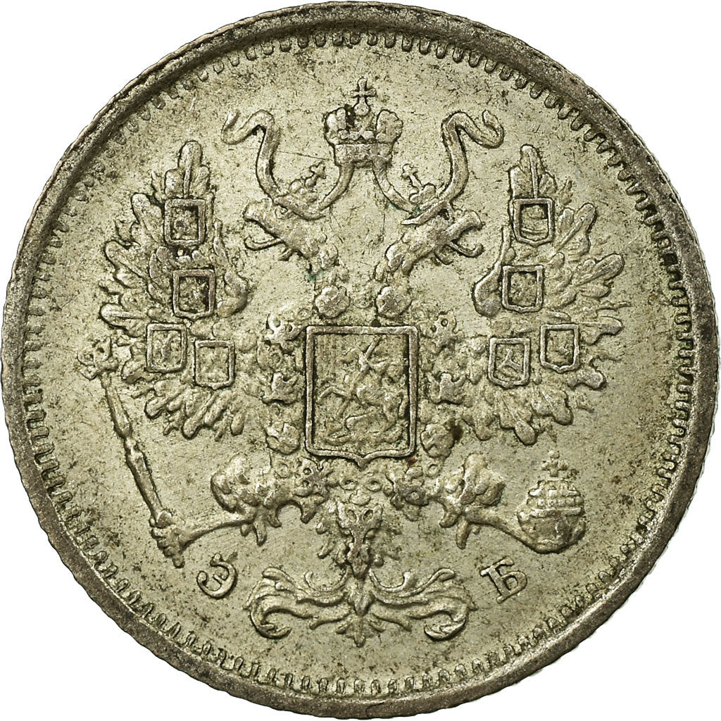Moneta, Russia, Nicholas II, 10 Kopeks, 1906, Saint-Petersburg, BB, Argento