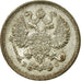 Coin, Russia, Nicholas II, 10 Kopeks, 1913, Saint-Petersburg, EF(40-45), Silver