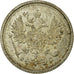 Coin, Russia, Nicholas II, 10 Kopeks, 1916, Saint-Petersburg, EF(40-45), Silver