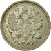 Coin, Russia, Nicholas II, 10 Kopeks, 1915, Saint-Petersburg, EF(40-45), Silver