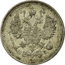 Coin, Russia, Nicholas II, 10 Kopeks, 1915, Saint-Petersburg, EF(40-45), Silver