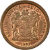 Moneta, Południowa Afryka, 5 Cents, 1992, EF(40-45), Miedź platerowana stalą