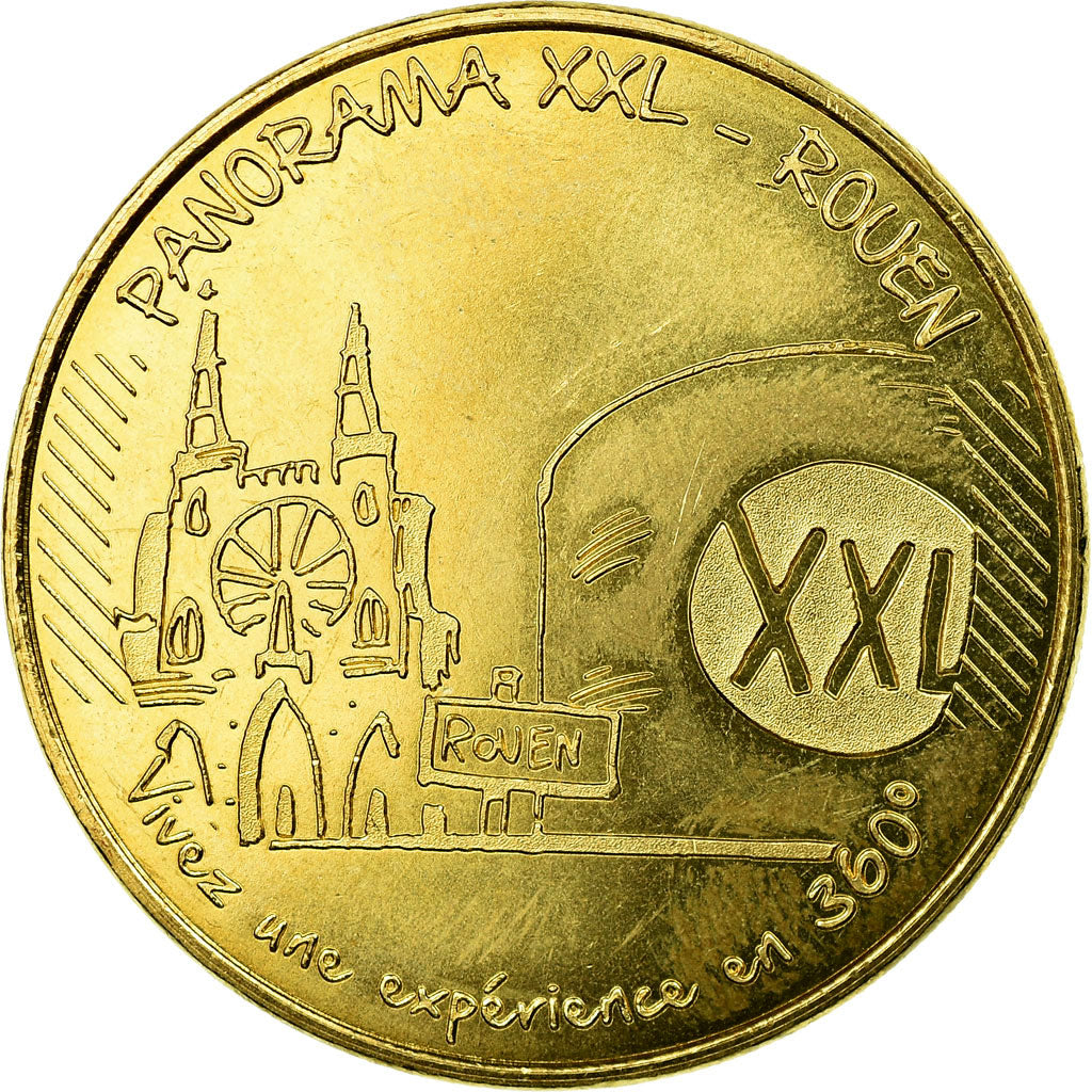France, Token, Touristic token, Rouen - Panorama XXL, Arts & Culture, 2015
