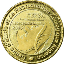 France, Token, Tourist Token, Cerza -Les lémuriens, 2016, Arthus Bertrand