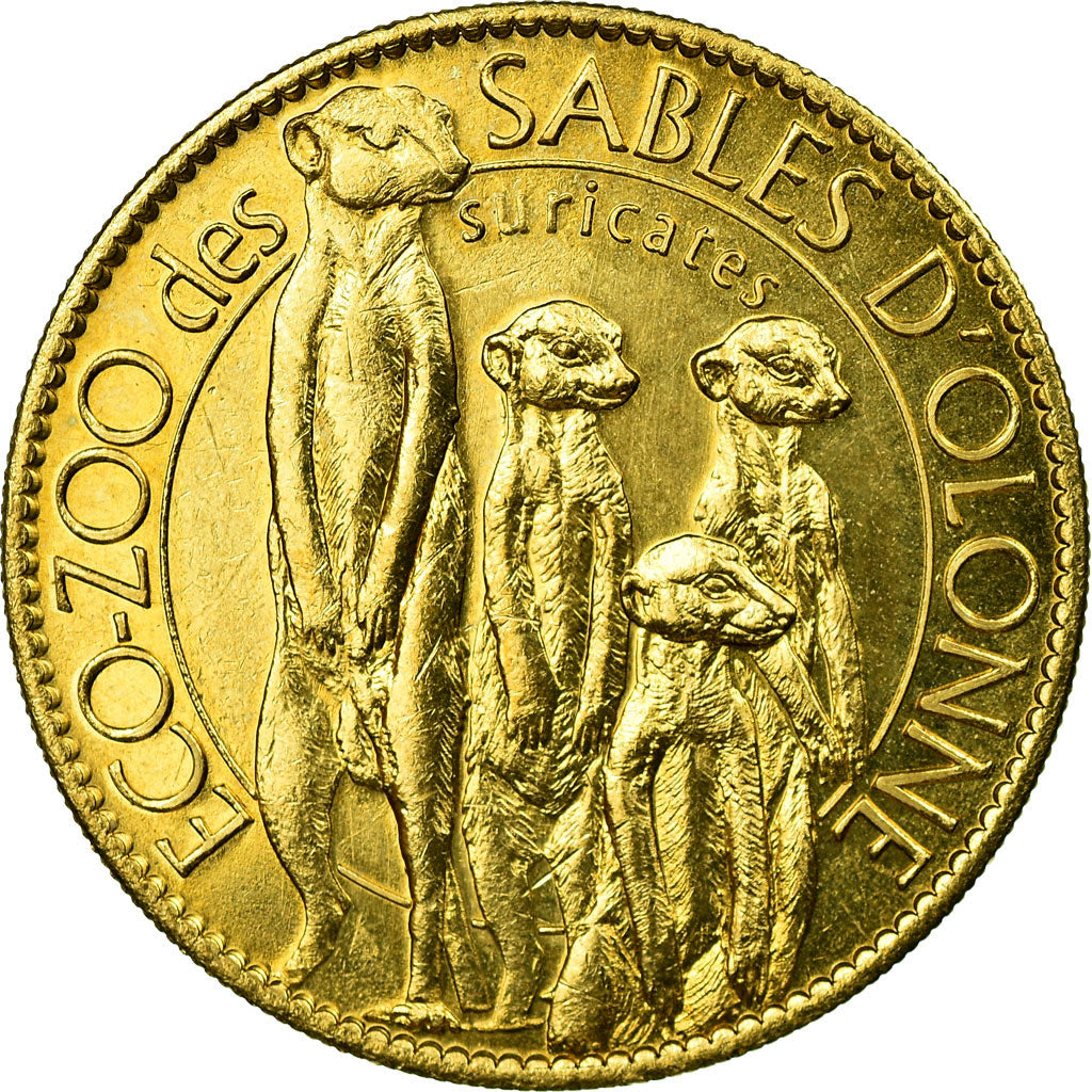 Frankrijk, Token, Tourist Token, Les Sables d'Olonne - Zoo - Suricates, 2012