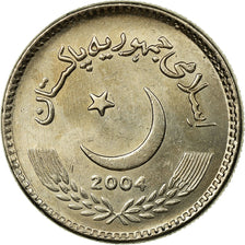 Coin, Pakistan, 5 Rupees, 2004, AU(55-58), Copper-nickel, KM:65