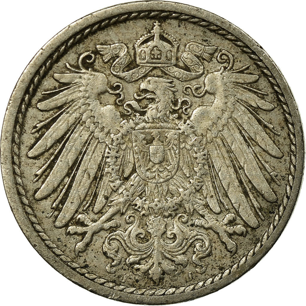 Münze, GERMANY - EMPIRE, Wilhelm II, 5 Pfennig, 1893, Hambourg, SS