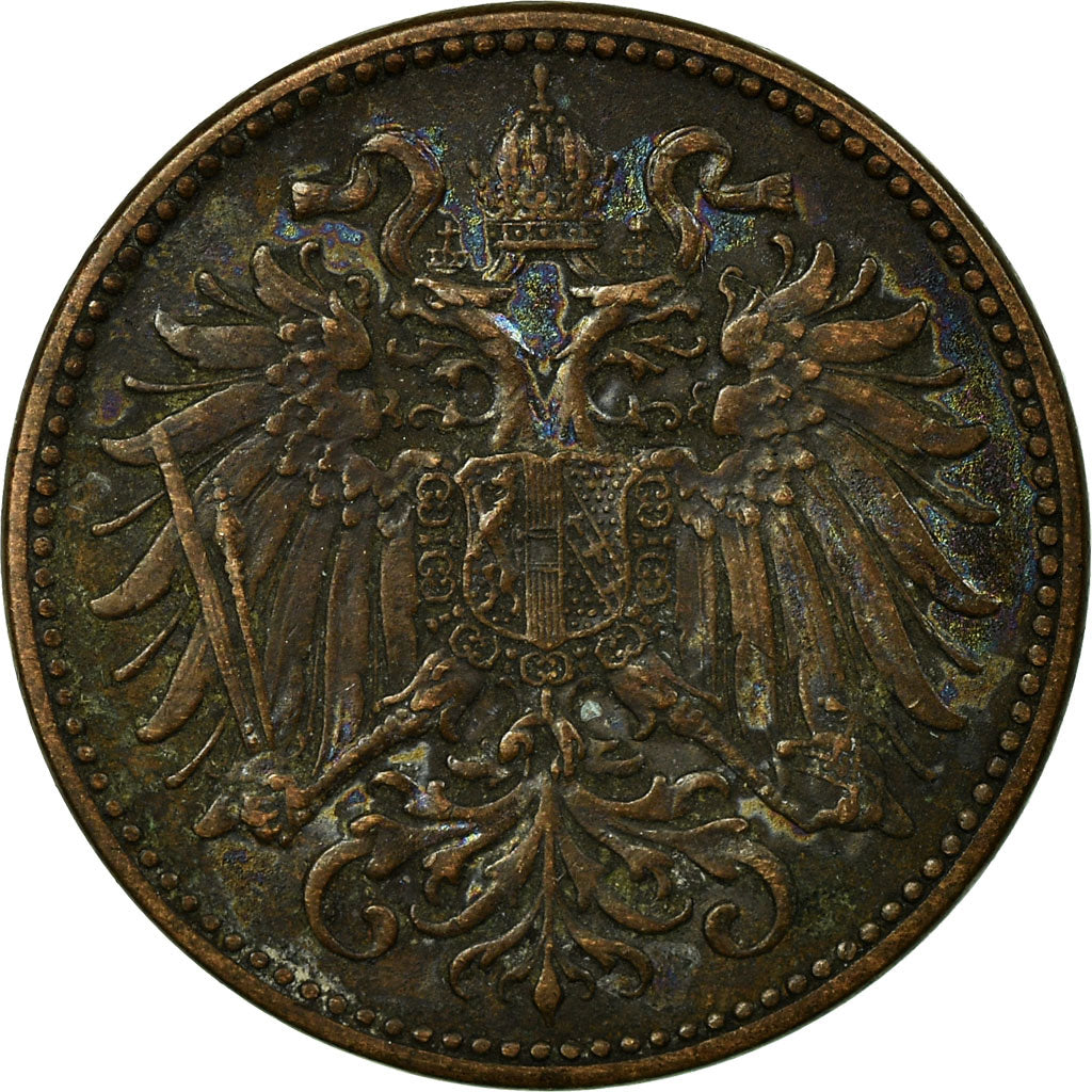 Münze, Österreich, Franz Joseph I, 2 Heller, 1896, S+, Bronze, KM:2801