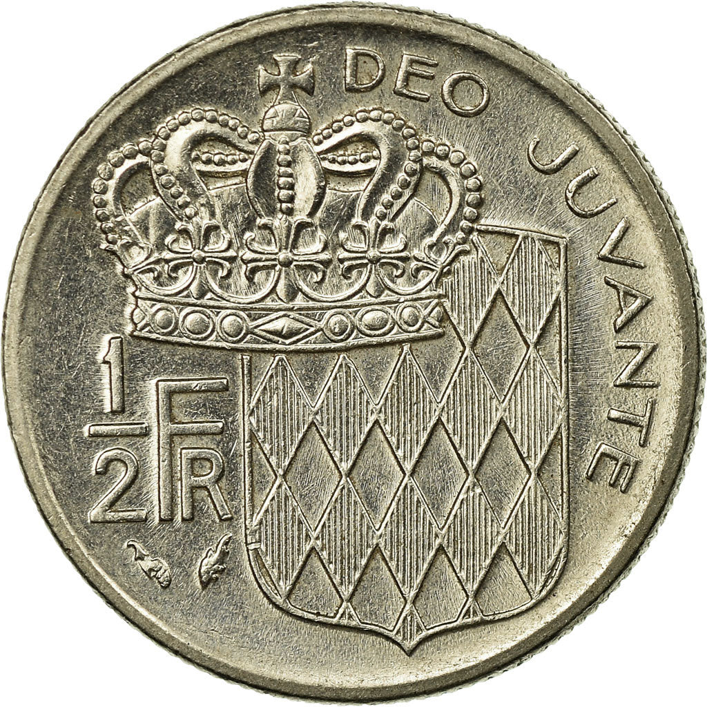 Monnaie, Monaco, Rainier III, 1/2 Franc, 1979, SUP, Nickel, KM:145