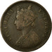 Coin, INDIA-BRITISH, Victoria, 1/4 Anna, 1882, VF(30-35), Copper, KM:486