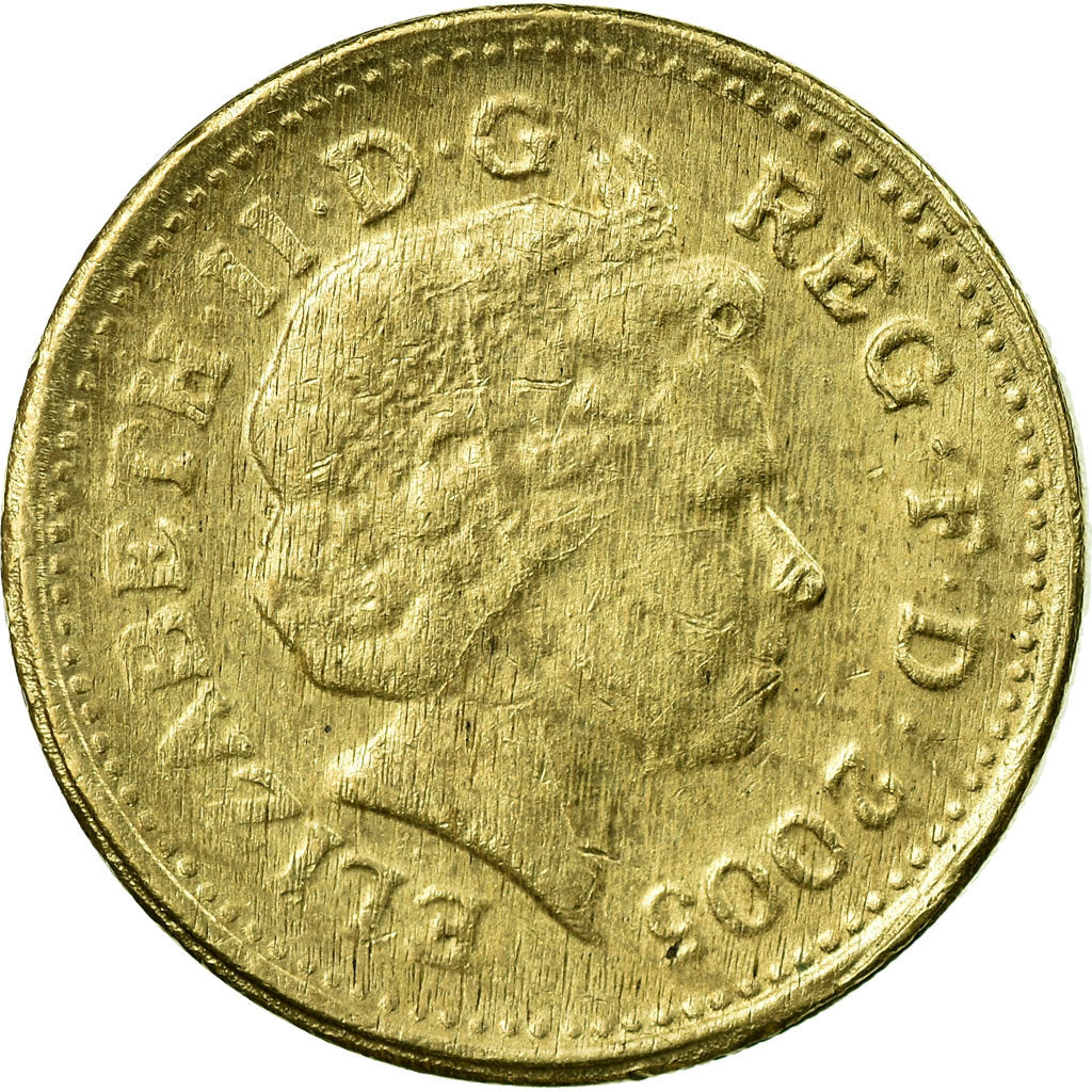 Coin, Great Britain, Elizabeth II, Pound, 2005, British Royal Mint, VF(30-35)