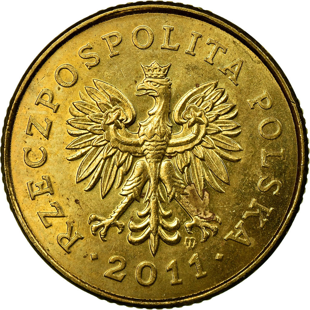 Monnaie, Pologne, 5 Groszy, 2011, Warsaw, SUP, Laiton, KM:278