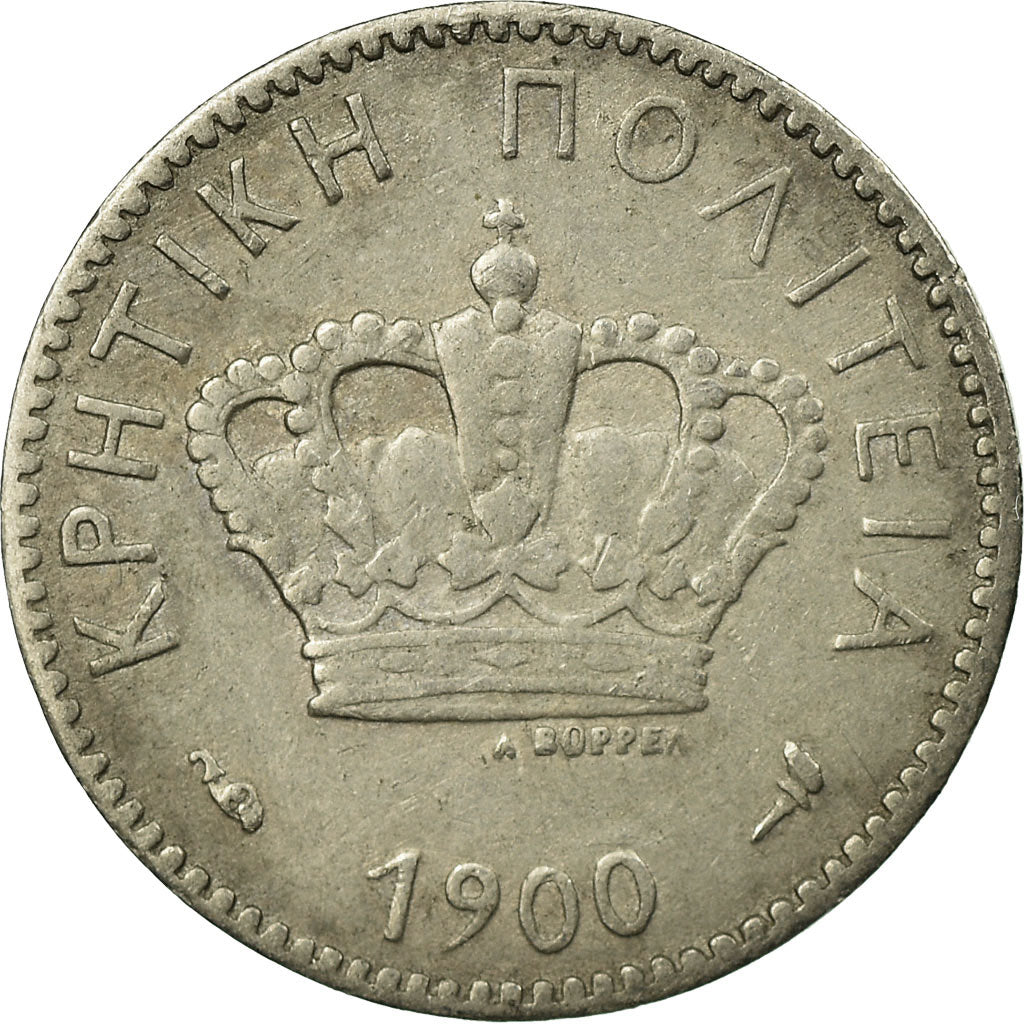 Coin, Crete, Prince George, 5 Lepta, 1900, Paris, VF(30-35), Copper-nickel, KM:3