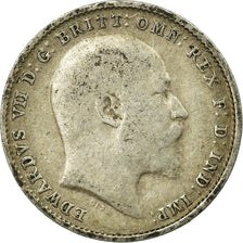 Coin, Great Britain, Edward VII, 3 Pence, 1907, VF(30-35), Silver, KM:797.2