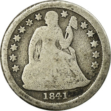 Monnaie, États-Unis, Seated Liberty Dime, Dime, 1841, U.S. Mint, New Orleans
