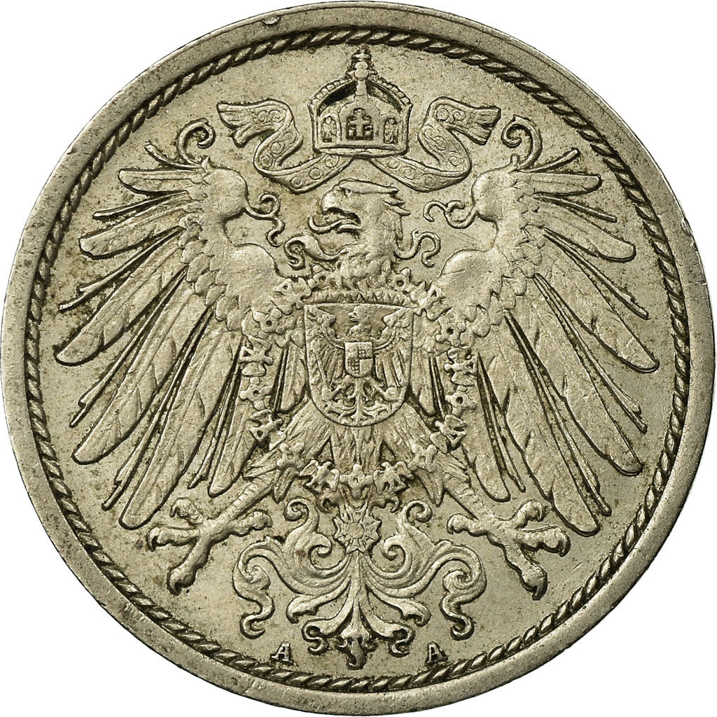 Moeda, ALEMANHA - IMPÉRIO, Wilhelm II, 10 Pfennig, 1913, Berlin, EF(40-45)
