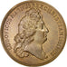 FRANCE, History, Louis XIV, Medal, AU(55-58), Mauger, Bronze, Divo #168, 29.20