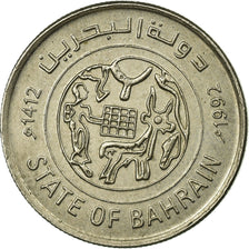 Coin, Bahrain, 25 Fils, 1992, EF(40-45), Copper-nickel, KM:18