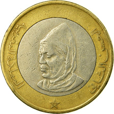 Coin, Morocco, al-Hassan II, 10 Dirhams, 1995/AH1415, Paris, EF(40-45)