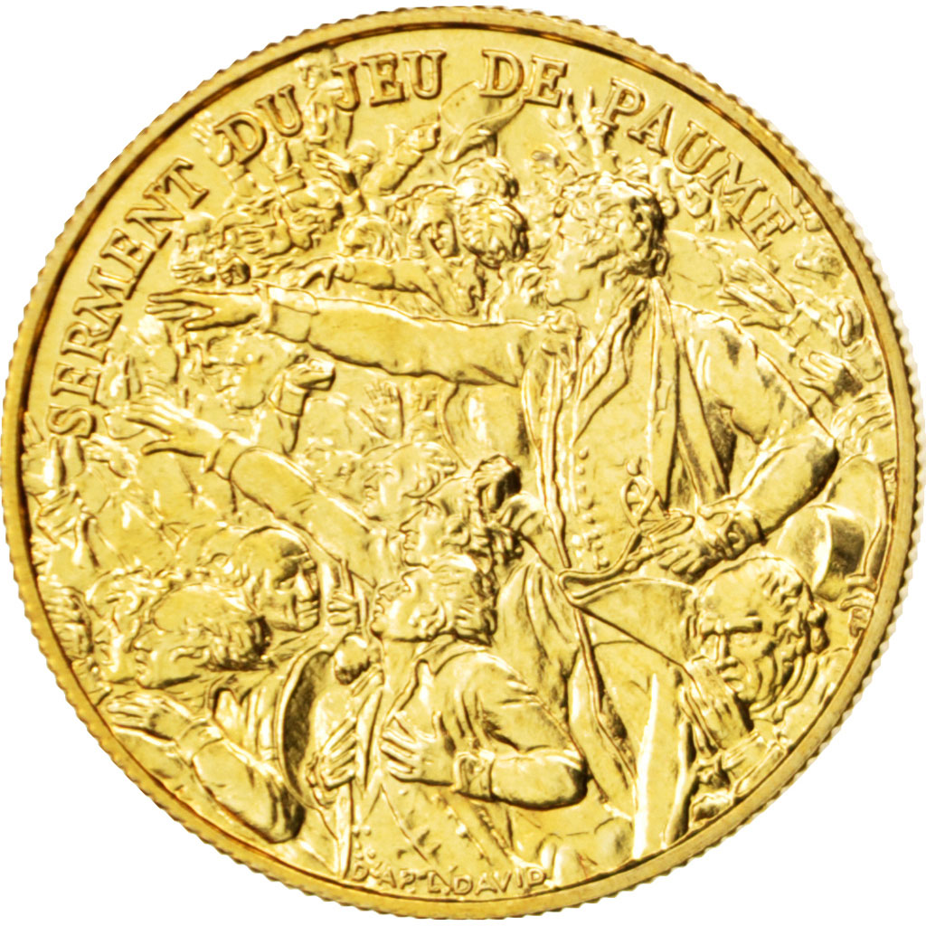 FRANCE, History, French Fifth Republic, Medal, MS(65-70), Bronze, 22, 5.50
