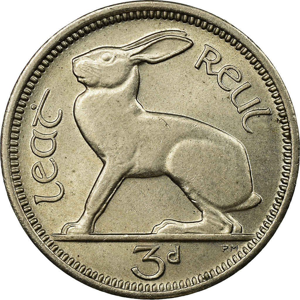 Coin, IRELAND REPUBLIC, 3 Pence, 1968, EF(40-45), Copper-nickel, KM:12a