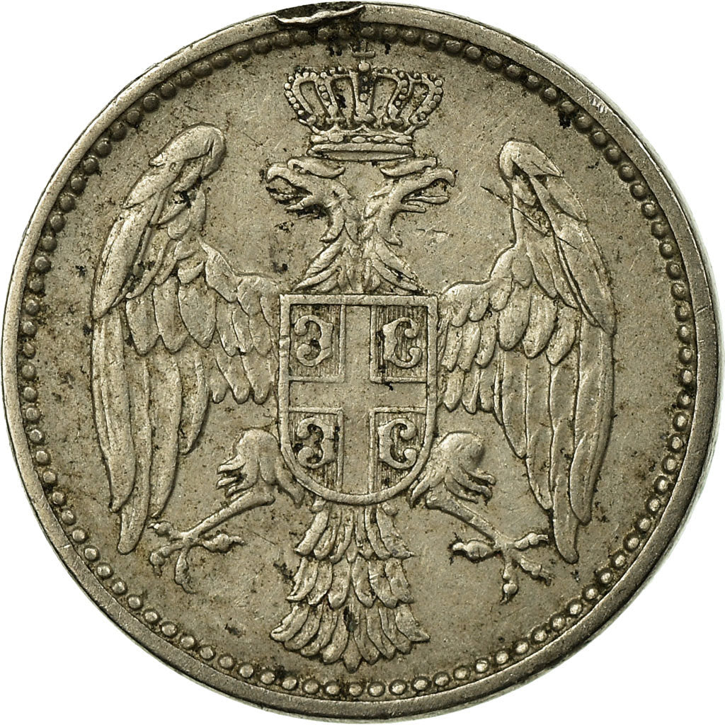 Coin, Serbia, Milan I, 5 Para, 1912, EF(40-45), Copper-nickel, KM:18
