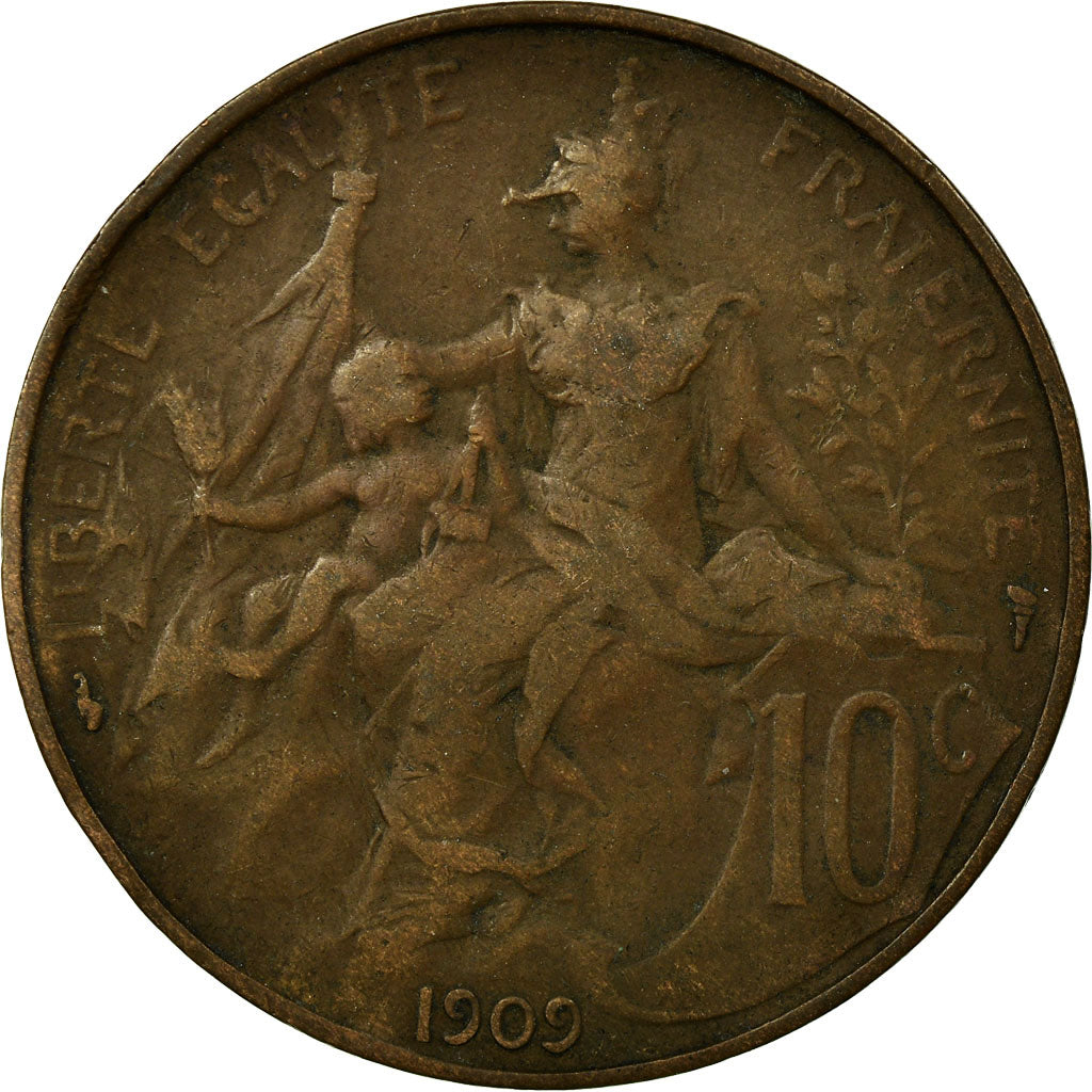 Coin, France, Dupuis, 10 Centimes, 1909, Paris, VF(30-35), Bronze, KM:843