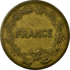 Monnaie, France, France Libre, 2 Francs, 1944, Philadelphie, TB, Laiton