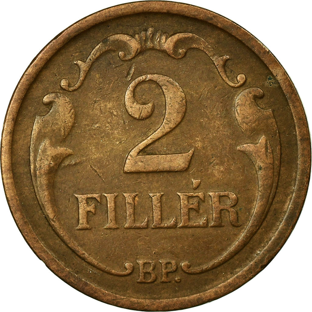Coin, Hungary, 2 Filler, 1926, Budapest, EF(40-45), Bronze, KM:506