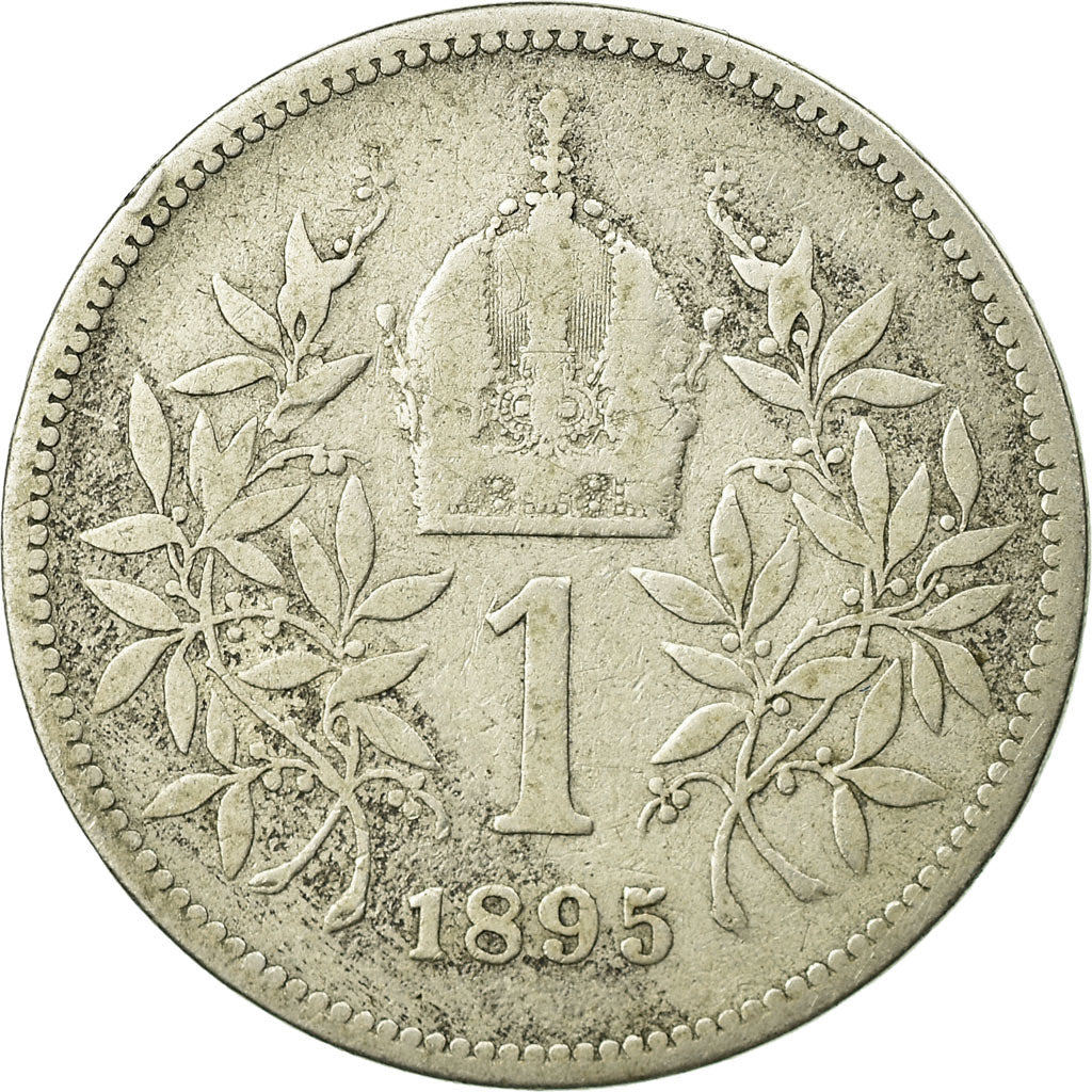 Coin, Austria, Franz Joseph I, Corona, 1895, VF(20-25), Silver, KM:2804