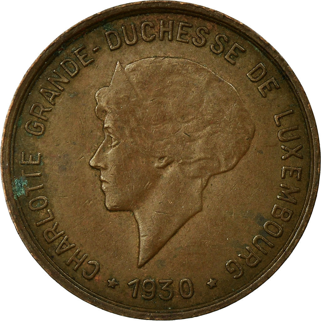 Moneta, Lussemburgo, Charlotte, 5 Centimes, 1930, BB, Bronzo, KM:40