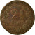 Moneda, Países Bajos, William III, 2-1/2 Cent, 1880, BC+, Bronce, KM:108.1