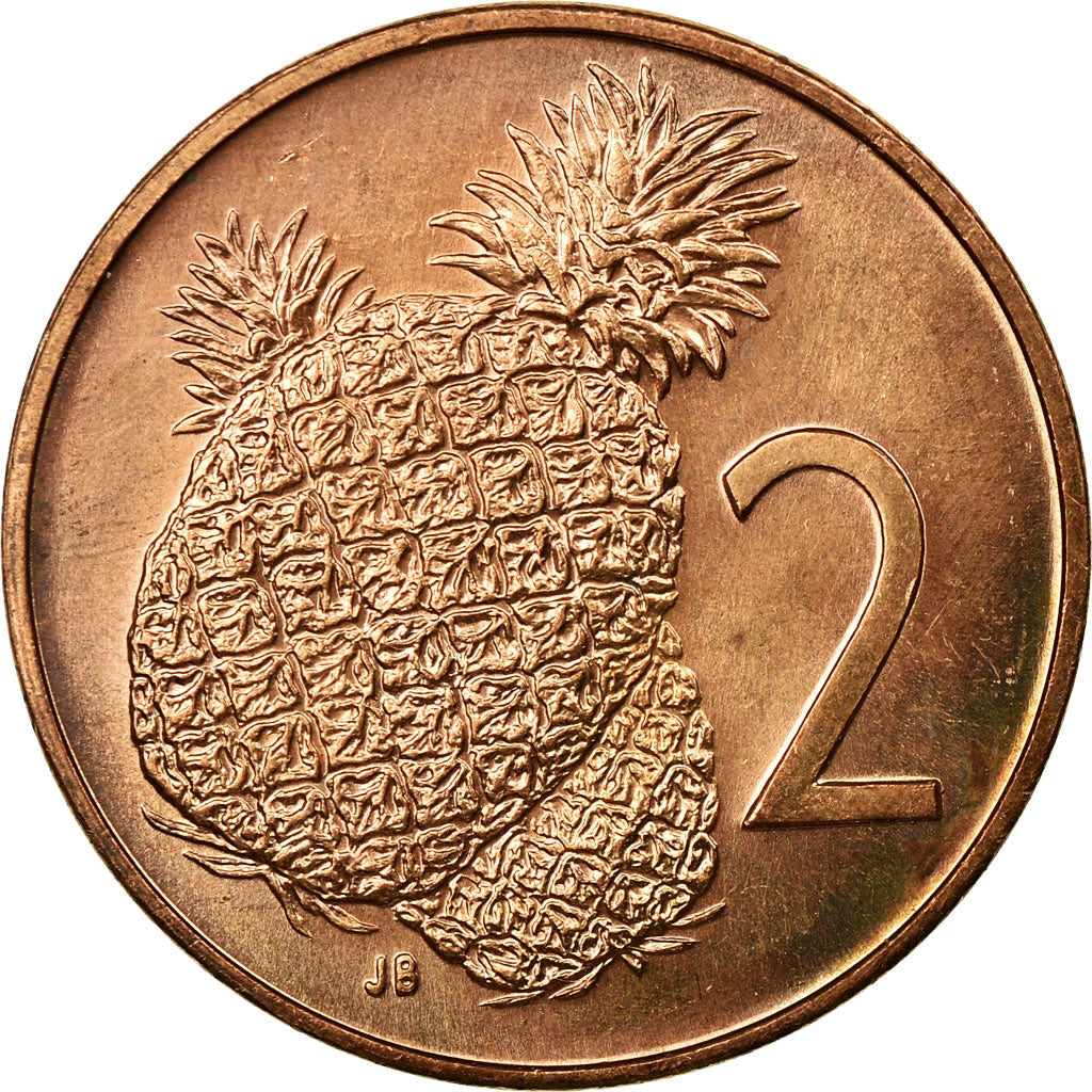 Coin, Cook Islands, Elizabeth II, 2 Cents, 1972, Franklin Mint, AU(55-58)
